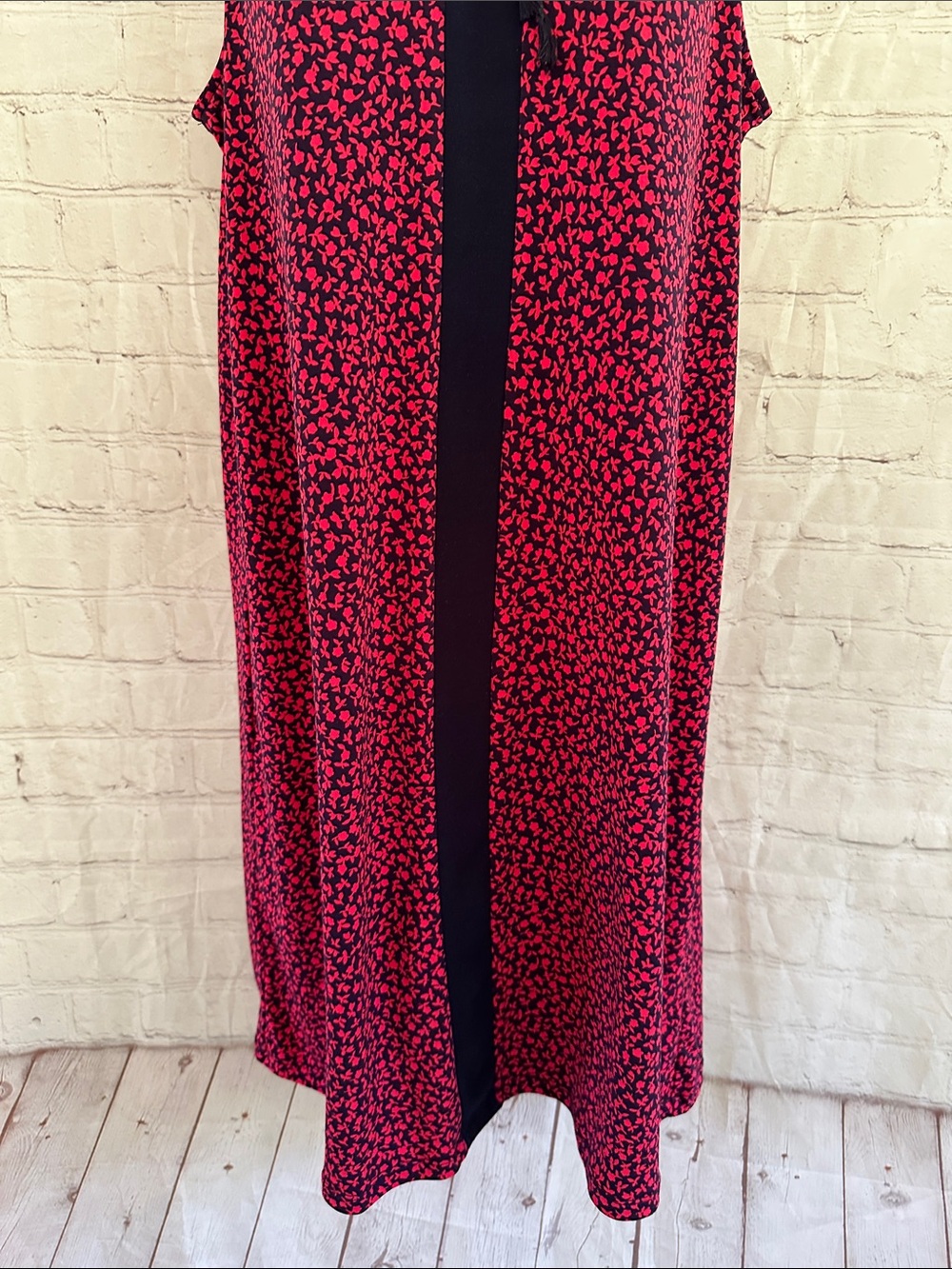 Michael Michael Kors Sleeveless Pink Floral Shift Dress with Navy Trim M - Picture 3 of 6